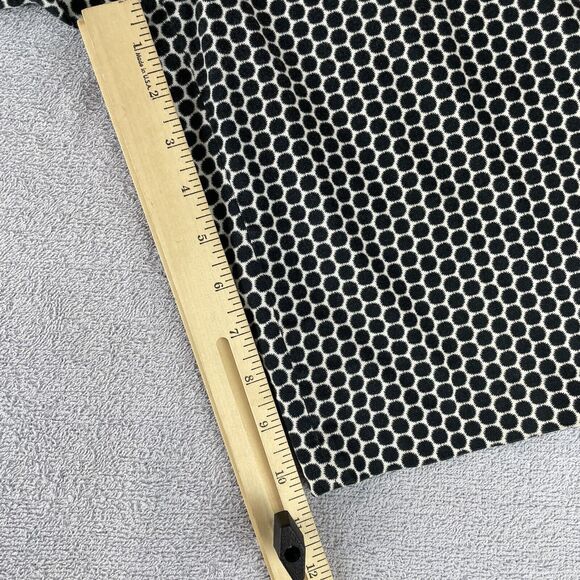 LAUNDRY Shelli Segal Bermuda Shorts Women's Size 8 Black / White Circles Stretch - Picture 11 of 16